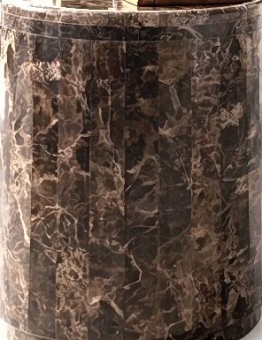 Dark Emprador Marble Side Table