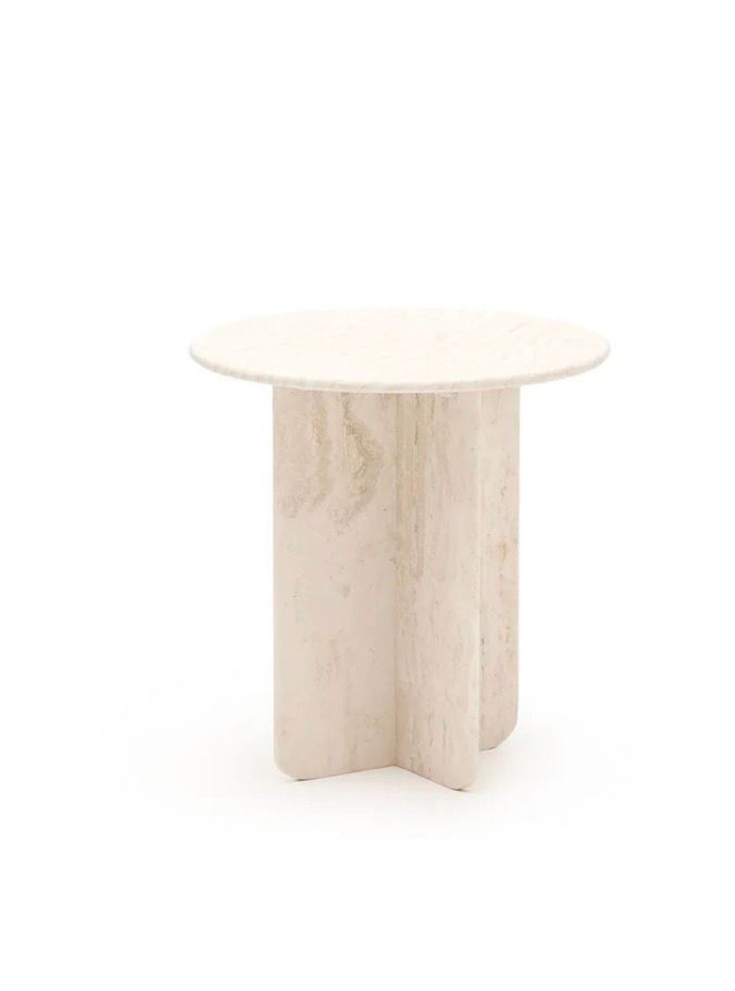 Travertine Bedside Table