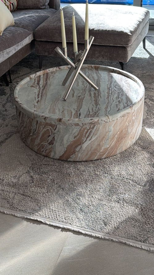 Natural Fantasia Brown Marble Coffee Table